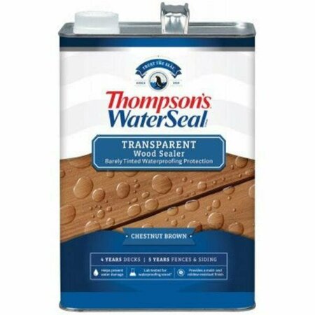 THOMPSONS WATERSEAL 1 gal Transparent Waterproofing Stain, Chestnut  Brown TH572890